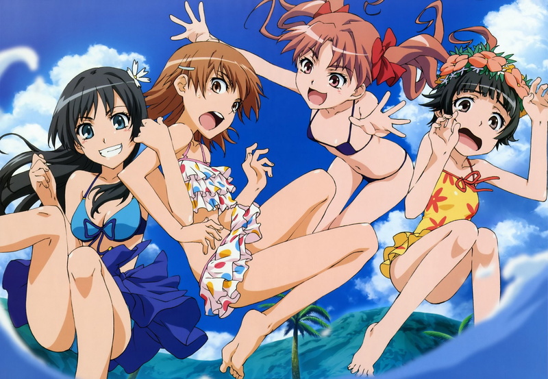Mikoto Misaka, Anime, Kazari Uiharu, Cute, Kuroko Shirai, Ruiko Saten, To Aru Kagaku No Railgun, 1080P