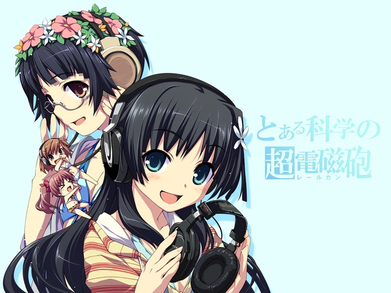 1080P, Kazari Uiharu, Ruiko Saten, Kuroko Shirai, Mikoto Misaka, Anime, To Aru Kagaku No Railgun