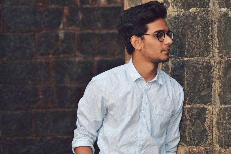 man, street, shirt, model, fashion, young adult, teenager, vsco, casual, brick wall, leisure activity, wear, handsome, glasses, light, standing, casual clothing