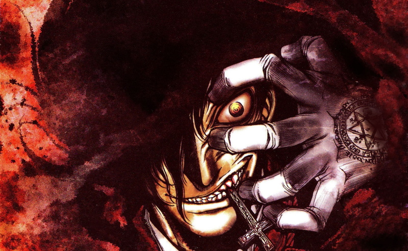 mask, mask - disguise, no people, male likeness, Anime, single object, Hellsing, indoors, close-up, still life, spirituality, human representation