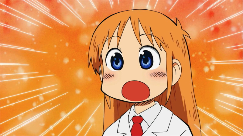 Nichijou, indoors, celebration, robot, cartoon, portrait, no people, The Professor, Shinonome Hakase, circle, illuminated, 1080P, orange color, technology