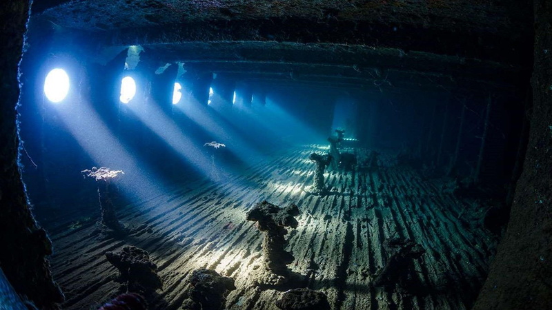 ship, underwater, 1080P, wreckage