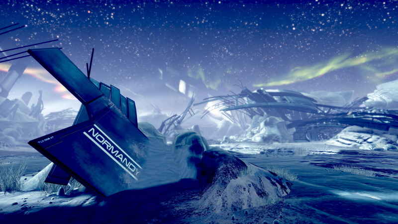 wreckage, snow, effect, mass, video games, covered, mountains, 1080P, hd