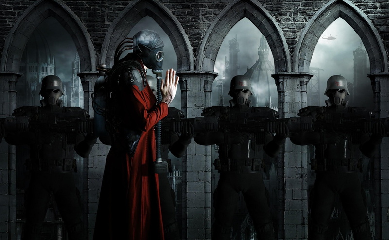 uniform, building, rifle, human representation, army Soldier, religion, history, cyborgs, work Helmet, built structure, government, safety, arch, black