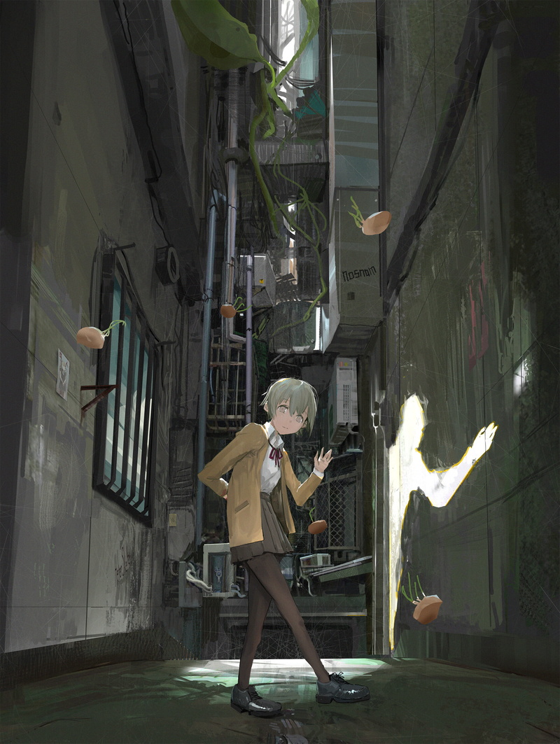 illustration, school uniform, anime girls, 1080P, anime, PainDude _