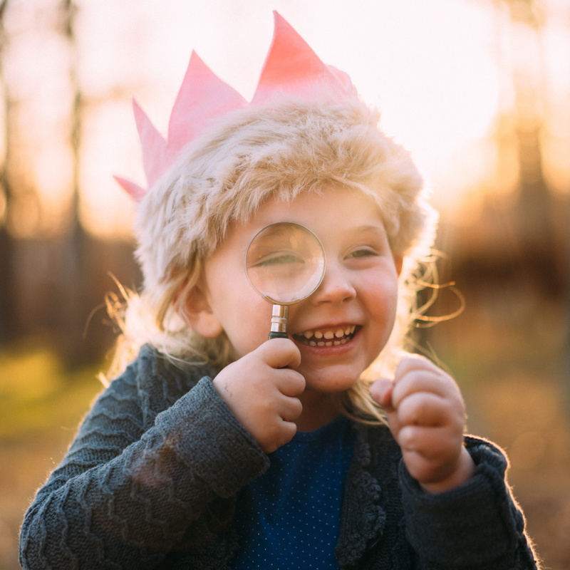 pretend play, looking at camera, one person, men, little girl, positive emotion, front view, holding, innocence, males, fun, smiling, childhood, headshot