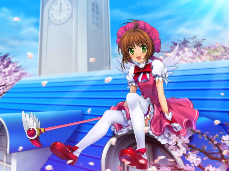 lifestyles, anime, day, focus on foreground, Card Captor Sakura, nature, art and craft, male likeness, 720P, anime girls, real people, looking at camera