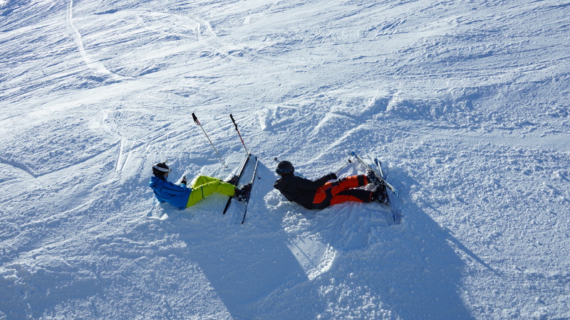 swimming, lifejacket, playing, field, water, snowcapped mountain, mountain, warm clothing, apparel, adventure, ski holiday, outdoors, high angle view, snow