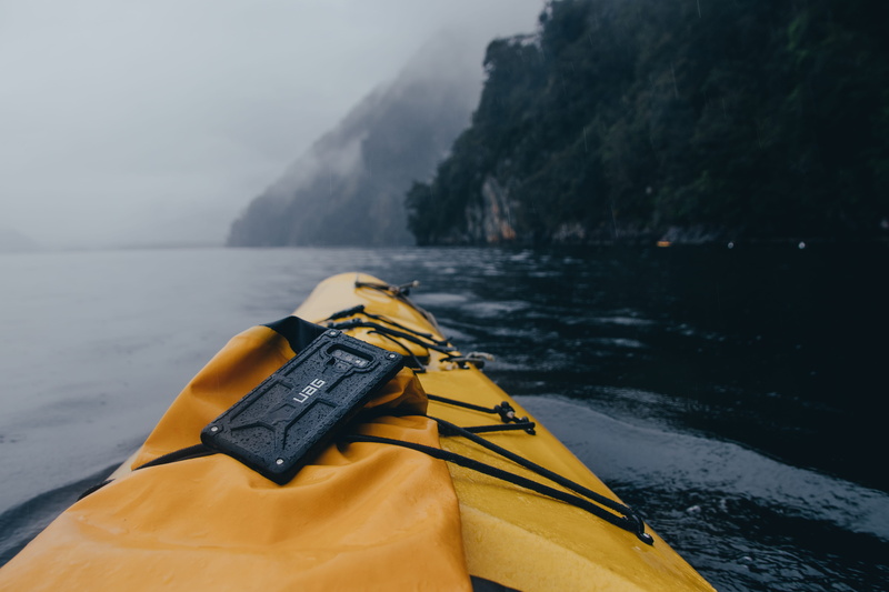 boat, scenics - nature, adventure, day, paddle, 5K, water, vehicle, transportation, banana boat, yellow, lifejacket, watercraft, black, focus on foreground