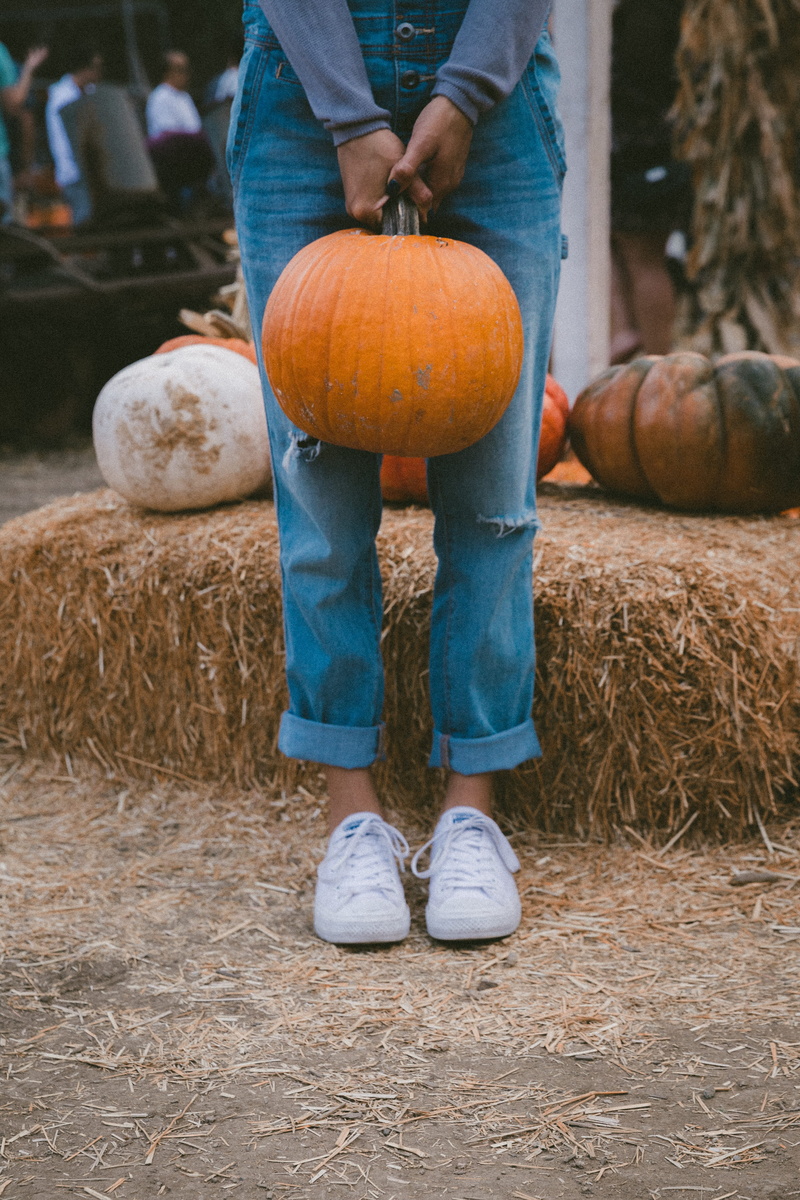 denim, rubber boot, human body part, leisure activity, human leg, halloween, holding, men, one person, bale, farm, shoe, beside, jeans, day, food, standing
