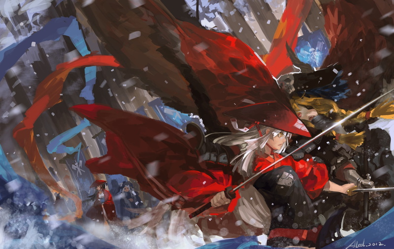 food, bag, anime, no people, sword, close-up, man, high angle view, illustration, retail, holding, plastic bag, plastic, transparent, pollution, day, indoors