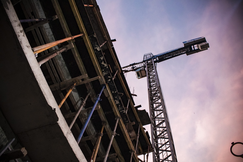 industry, sea life, outdoors, 5K, apparel, cloud - sky, low angle view, triangle, building, fuel and power generation, construction industry, helmet, working