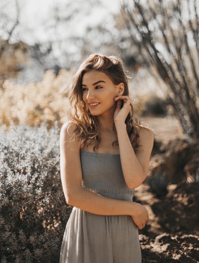 beauty, finger, human, tree, evening dress, person, standing, one person, robe, leisure activity, female, sleeve, cami, dress, coat, girl, hairstyle, beautiful woman