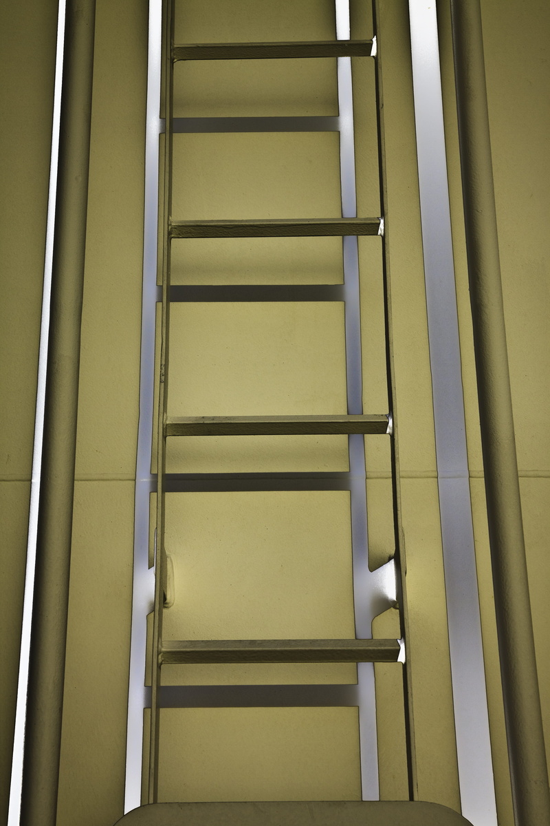plumbing, handrail, plywood, building, staircase, door, no people, ladder, flooring, railing, absence, day, furniture, floor, steps and staircases, built structure