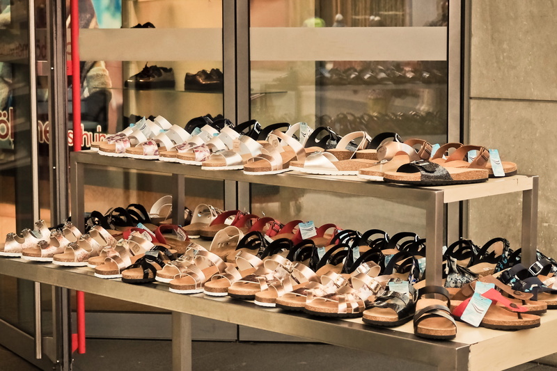 arrangement, shoe, no people, consumerism, retail display, abundance, store, collection, variation, order, clothing, fashion, for sale, trade, shoe store