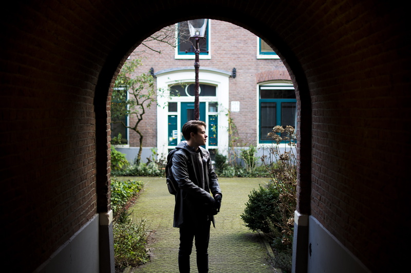 5K, day, light, window, building exterior, nature, three quarter length, architecture, contemplation, built structure, young adult, garden, brick, amsterdam