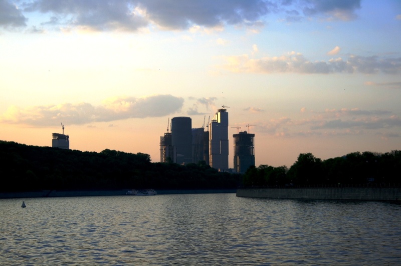 architecture, buildings, wide, building exterior, embankments, centre, clump, river, modern, cityscape, waterfront, nature, landscape, international business centre