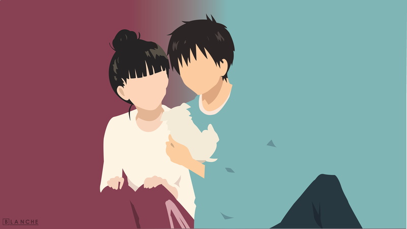studio shot, lifestyles, sky, Kimi ni Todoke, young adult, standing, silhouette, men, real people, adult, nature, digital composite, 8K, Kazehaya Shouta
