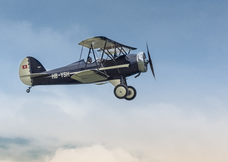 oldtimer, biplane, transportation, no people, sky, silver, cloud - sky, clouds, mode of transportation, hatz cb-1, double decker, classic, copy space, air vehicle