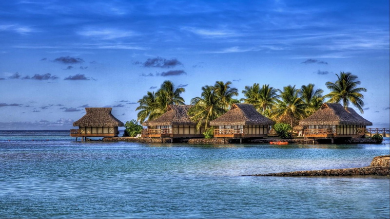  places, romantic, ultra, hd, maldives, bungalow, resorts, 1080P