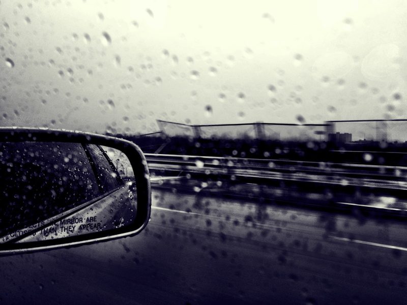 rain, vehicle interior, driving, motor vehicle, travel, drop, 1080P, rainy season, glass, transportation, wet, vehicle mirror, sky, vehicle, window, land Vehicle