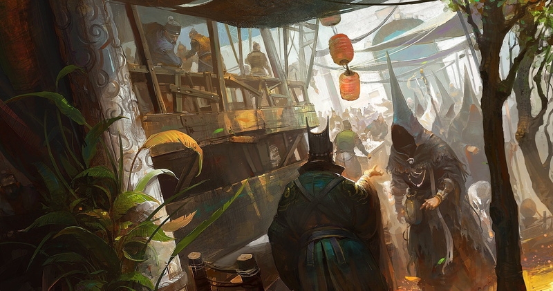 transparent, 720P, creativity, Fantasy, sunlight, representation, textile, hanging, asian culture, built structure, plant part, nature, human representation