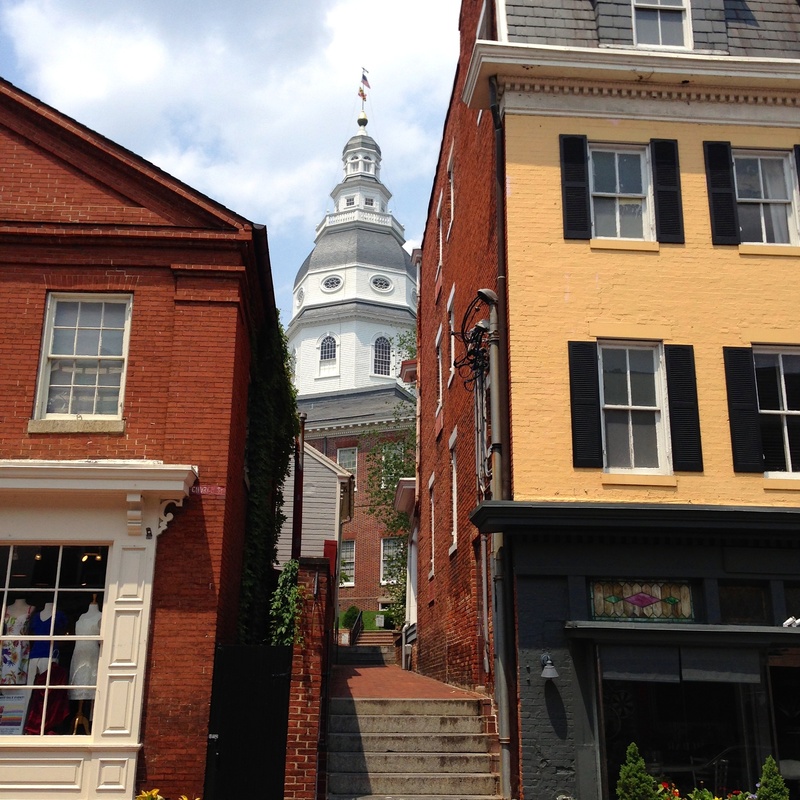 spire, day, building, state capitol, belief, spirituality, sky, annapolis, landmark, low angle view, built structure, building exterior, historical, 1080P