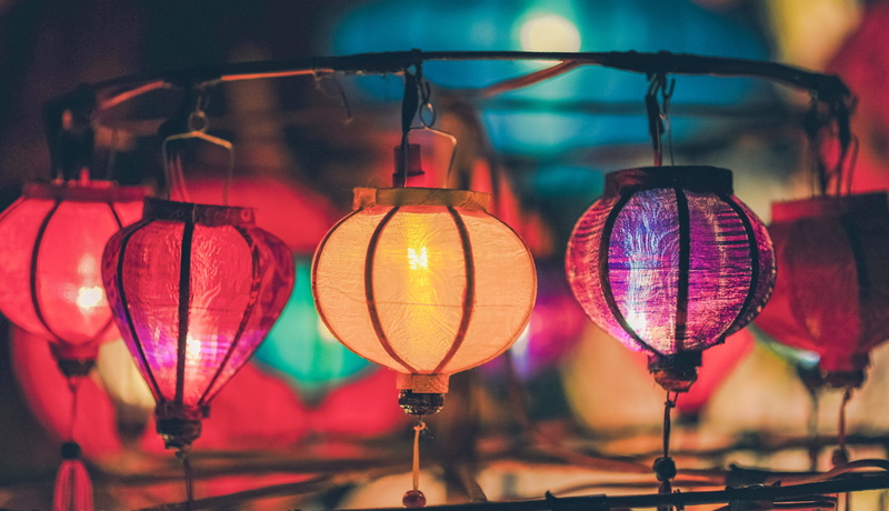 4K, night, multi colored, electric lamp, asia, light, vietnam, nice, holiday, china, no people, chinese new year, lantern, autumn, classic, travel, heritage