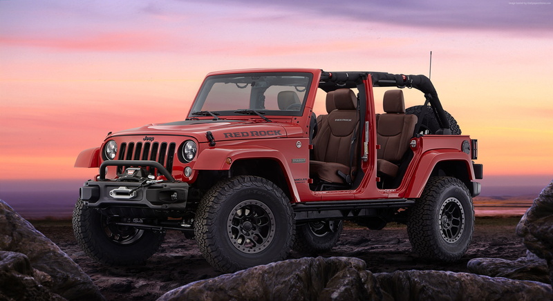 2K, Jeep Red Rock, truck, 4x4, no people, stationary, tire, cloud - sky, mode of transportation, sky, car, outdoors, nature, transportation, Jeep Wrangler