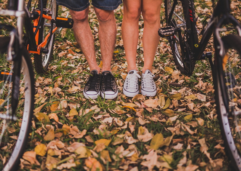 exercising, cycling, person, people, women, beside, males, nature, men, dried, speed, leisure Activity, human foot, leaves, blurred Motion, plant part