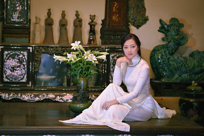 Lily, Girl, Vietnamese, Ao Dai, Model, Women, Asian, 1080P