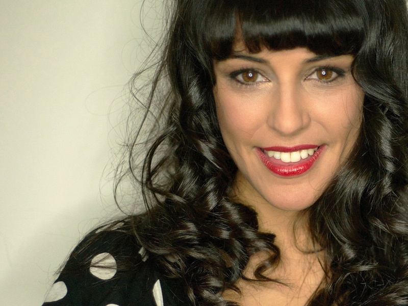 Actress, Actresses, Face, Lipstick, Smile, Black Hair, Woman, Spanish, 720P, Brown Eyes, Celebrity, Girl, Sara Casasnovas