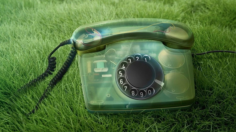 gray, day, green Color, phone, number, old, grass, nature, retro Styled, high angle view, numbers, landline phone, connection, rotary, field, cable, communication