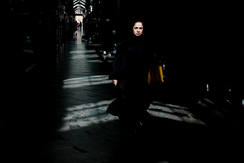 dress, women, person, human, footpath, walking, teenager, shadow, built structure, real people, corridor, casual clothing, long sleeve, architecture, building