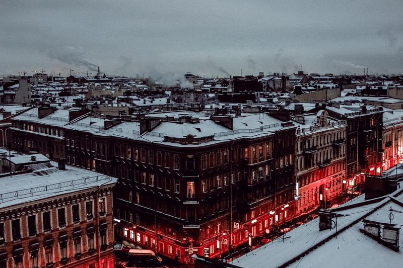 built Structure, buildings, sky, winter, night, nature, rise, no people, roofs, snowing, street, snowcapped mountain, cityscape, outdoors, houses, old