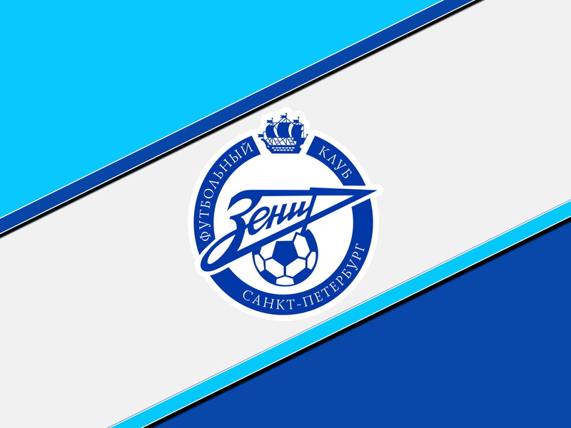 FC Zenit Saint Petersburg, 4K, Emblem, Soccer, Logo