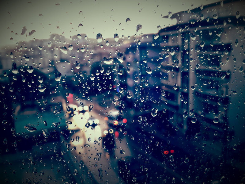 4K, no people, transparent, nature, indoors, sky, glass - material, rain, water, rainy season, window, raindrop, city, drop, wet, glass, close-up, full frame