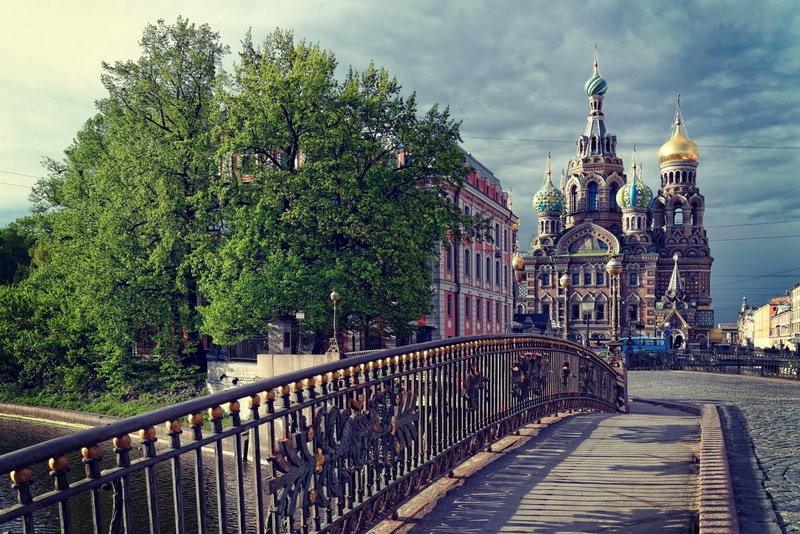 St. Petersburg, SPb, 1080P, Russia, Peter, Clouds, Temple, Bridge, Dome, Leningrad, Saint Petersburg, Of the Savior on spilled Blood