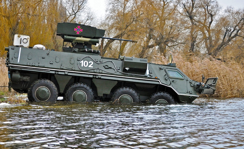 day, no people, weapon, armored tank, army, BTR 4, green, plant, conflict, 1080P, machinery, bare tree, nature, swimming, battle, land, land vehicle, tank