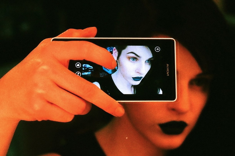 480P, using phone, communication, close-up, portrait, human face, photographer, activity, women, technology, hand, selfie, photo messaging, human body part