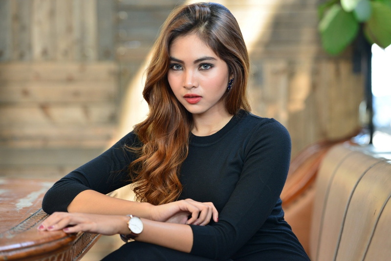 Models, Blue Eyes, Indonesian, 1080P, Model, Brunette, Woman, Girl