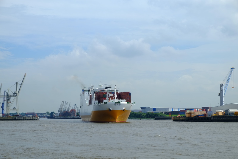 machinery, frachtschiff, water, industry, no people, bow wave, shipping, mode of transportation, business, big ship, nautical vessel, 4K, spout, nature