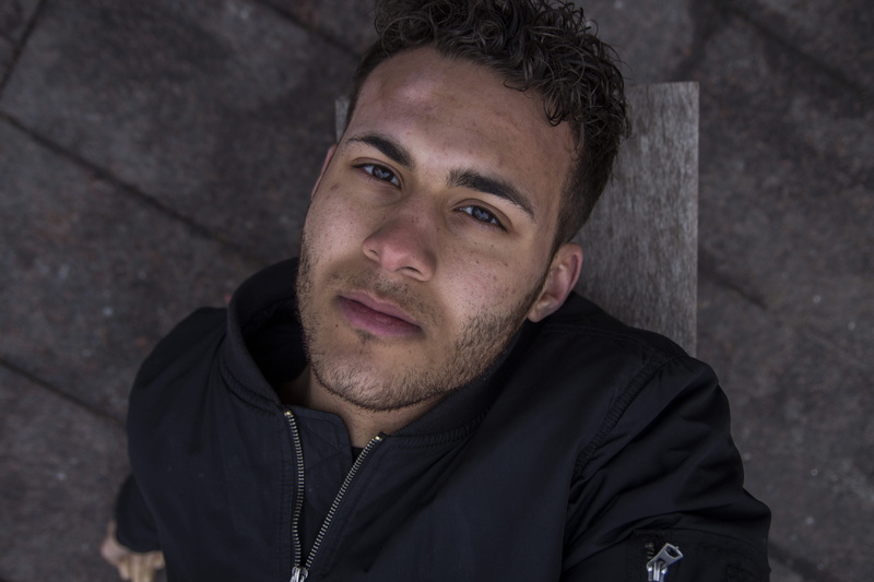 des moines, one person, clothing, focus on foreground, close-up, standing, cold, casual clothing, men, 5K, lifestyles, looking at camera, high angle view