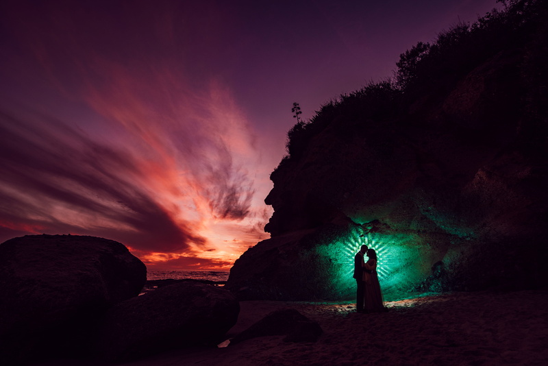 outdoors, cliff, beach photo session, beach, cloud - sky, people, sky, sunrise, engagement wedding photographer, silhouette, purple, engagement, groom