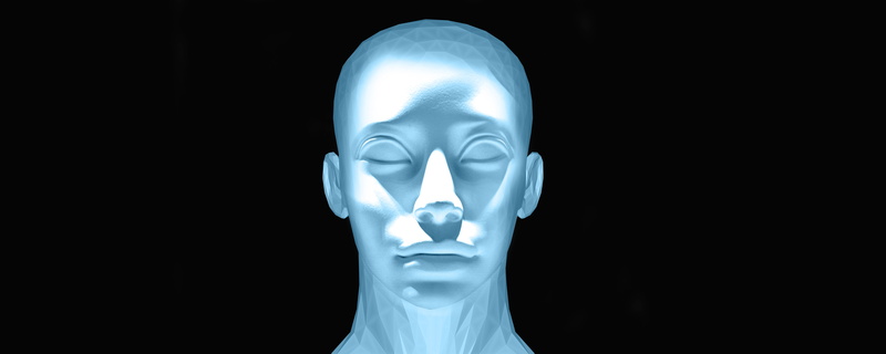 human head, science, intelligence, statue, copy space, black background, diagram, portrait, lighting equipment, head, human representation, futuristic