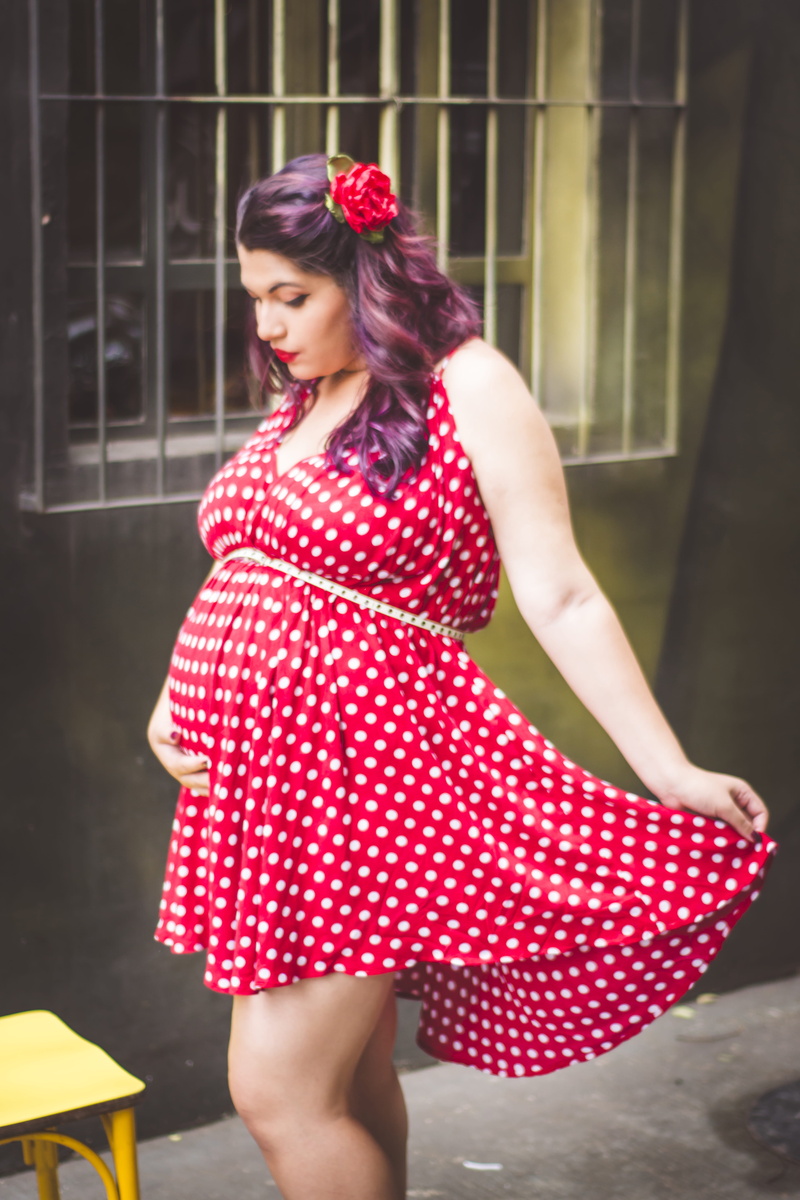 maternity, beautiful woman, outdoors, focus on foreground, pregnant, white, polka, happiness, time, lifestyles, pregnant photos, belly, fashion, essay