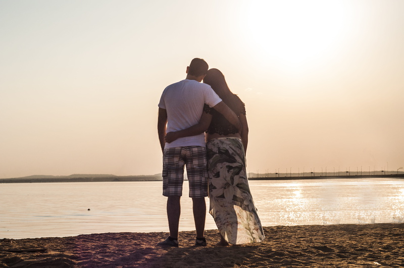 woman, emotion, sky, maternity test, two people, pregnant photos, 4K, baby, men, couple - relationship, people, bonding, nature, arm around, mother, full length