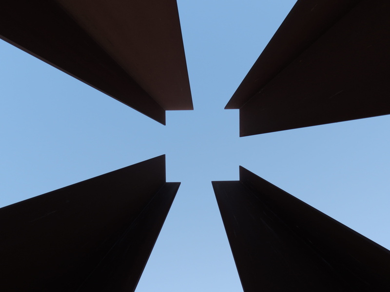 opportunity, silhouette, sky, blue, nature, square, shape, berliner wall, essay, business, directly below, day, untitled, low angle view, geometric shape