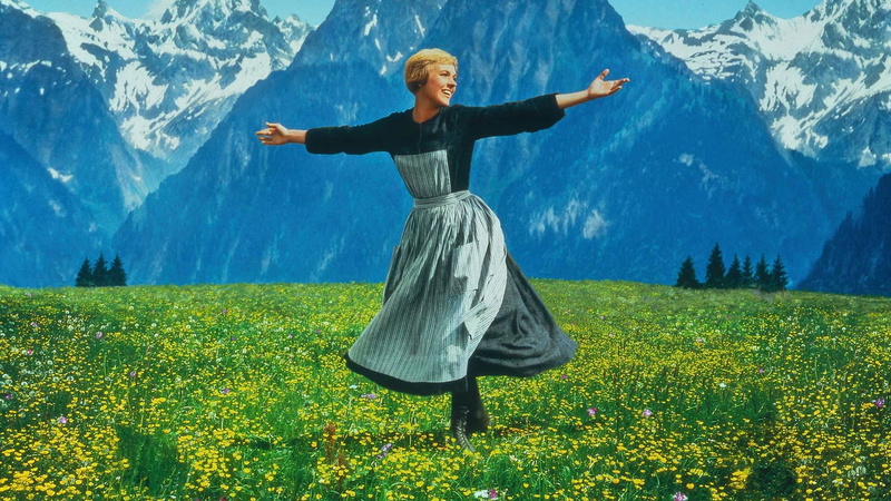 1080P, sound of music, field, dancing, hd, sound, open, music, flowers