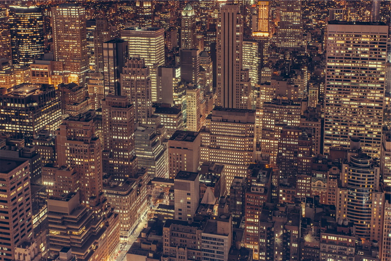 crowd, tower, financial district, building exterior, rise, no people, photo, tall - high, illuminated, city, building, office building exterior, skyscraper